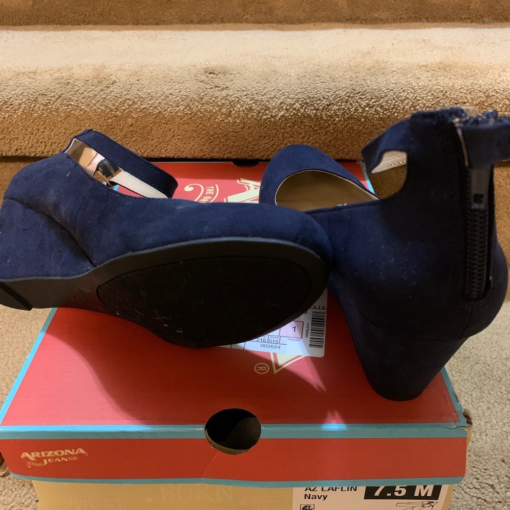 Arizona Jean Company Navy Heeled Boots